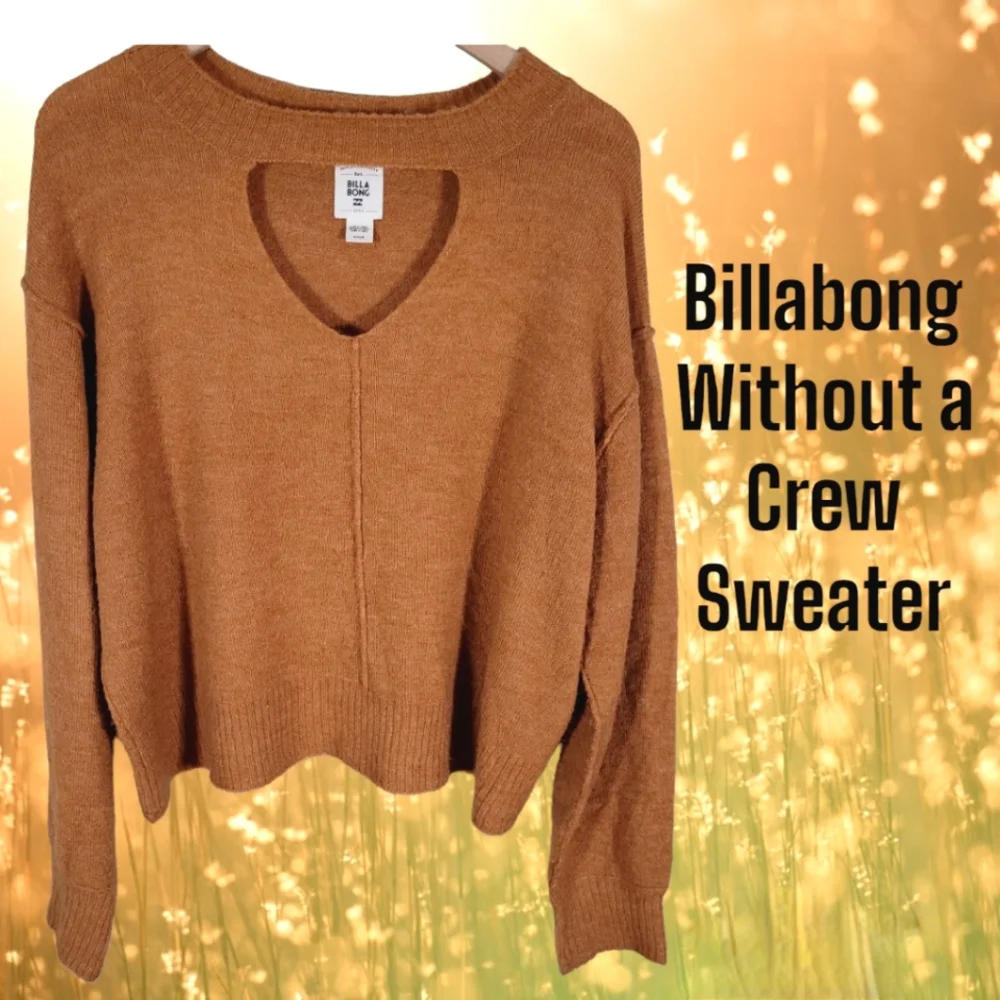 Billabong Without A Crew Sweater | Cutout Sweater | Brushed Wool Sweater | M